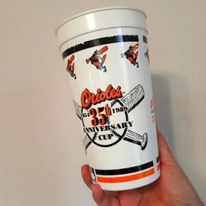 Vintage 1989 Baltimore Orioles 35 th Anniversary Souvenir Cup MLB
